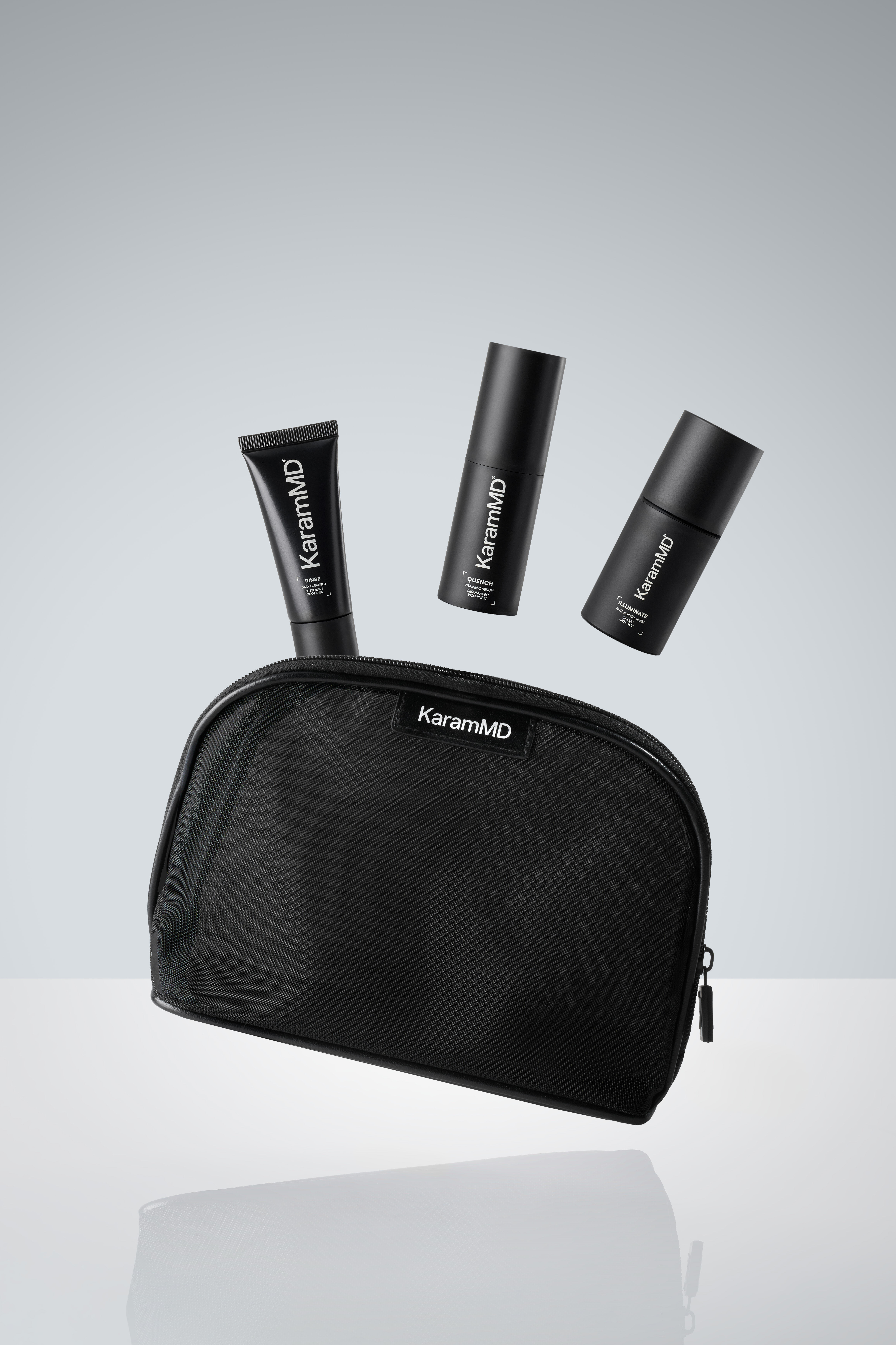 KaramMD Travel Kit — commercial product photography by Mark Bowers