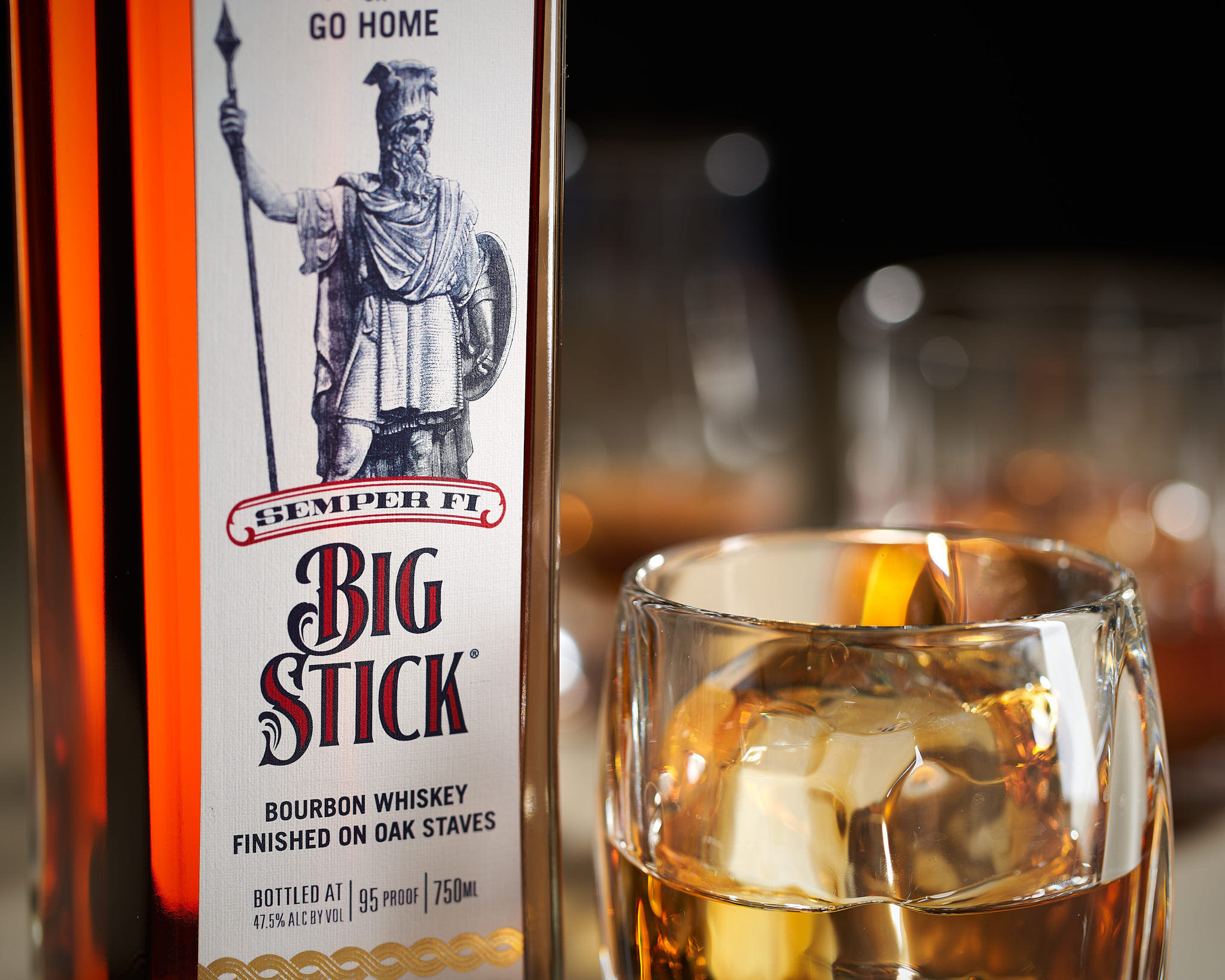 Big Stick Bourbon — commercial product photography by Mark Bowers
