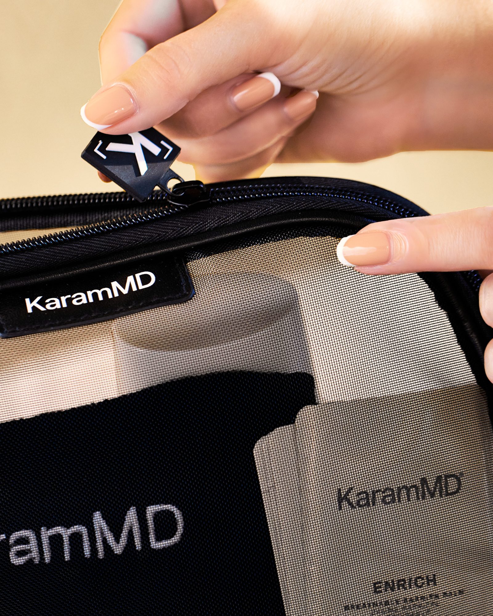 KaramMD Travel Kit — commercial product photography by Mark Bowers